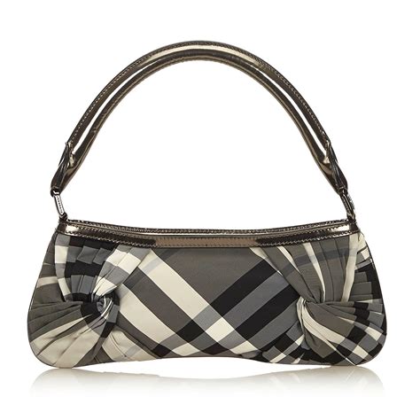 burberry plaid baguette bag|mini burberry handbags.